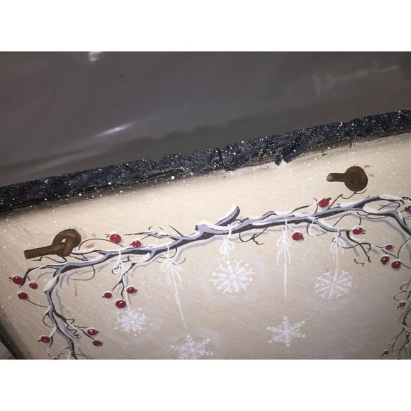 Peace On Earth Holiday Decorative Hanging Tile Christmas Decor - Picture 5 of 8